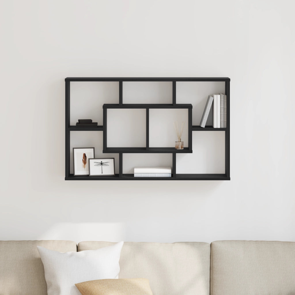 Mensola  - Rovere Nero, 85 x 16 x 52.5 cm, Realizzata in Legno Ingegnerizzato