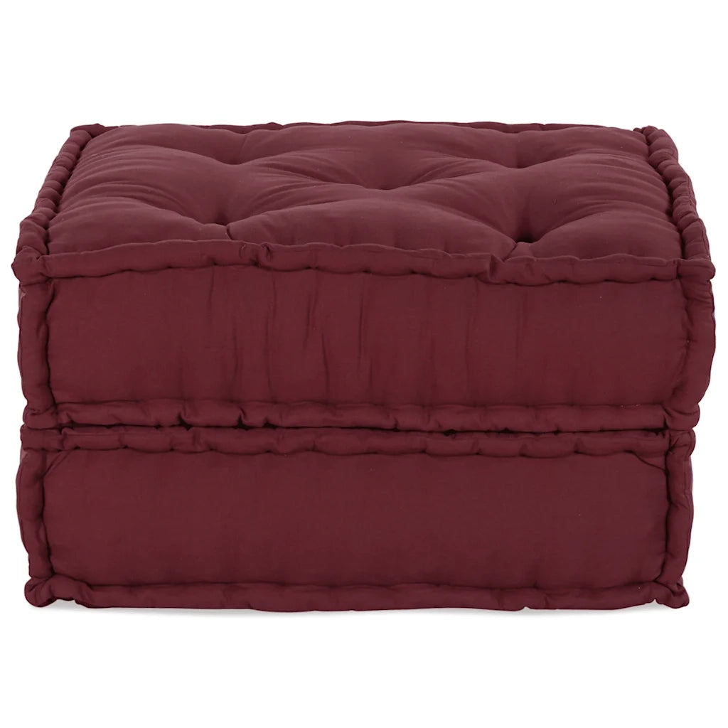Divano Componibile-Sofa Modulare-Divanetto Marrone Rossiccio 70x70x36 in Tessuto