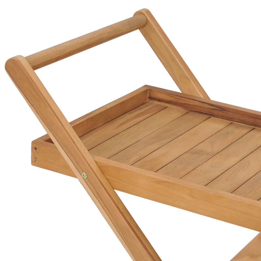 Carrello da T¨¨ in Legno Massello di Teak CFW8426532