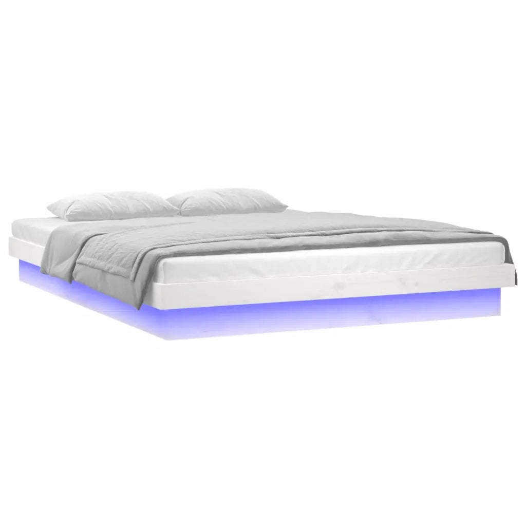Giroletto LED Bianco 120x190 cm Small Double Legno Massello 820008