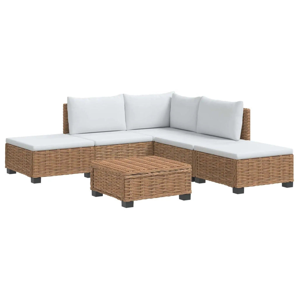 6 pz Set Lounge in Rattan con Cuscini GENDT Rattan naturale 3429842