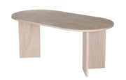 Tavolo da pranzo in legno "Sablin" - 180 x 89 x 75 cm - Travertino