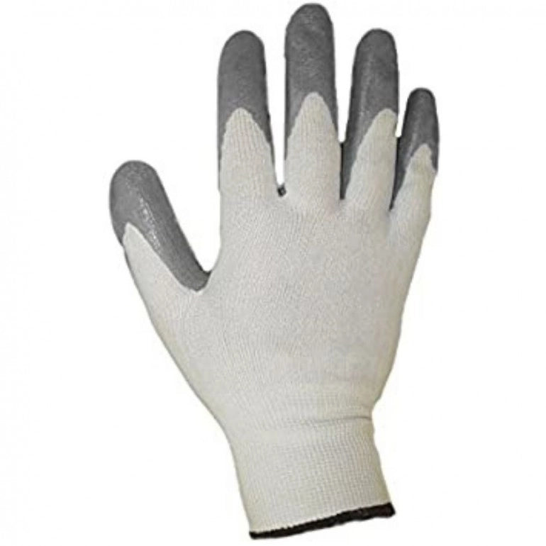 Set di 10 guanti da lavoro SEBA 500NBR ECO: Nylon spalmato in nitrile colore grigio certificati per il rischio meccanico