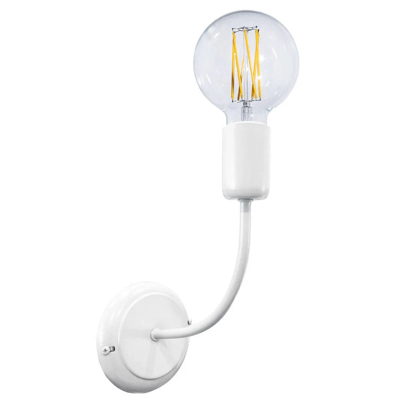 Applique da parete Daniela bianca E27 1 luce