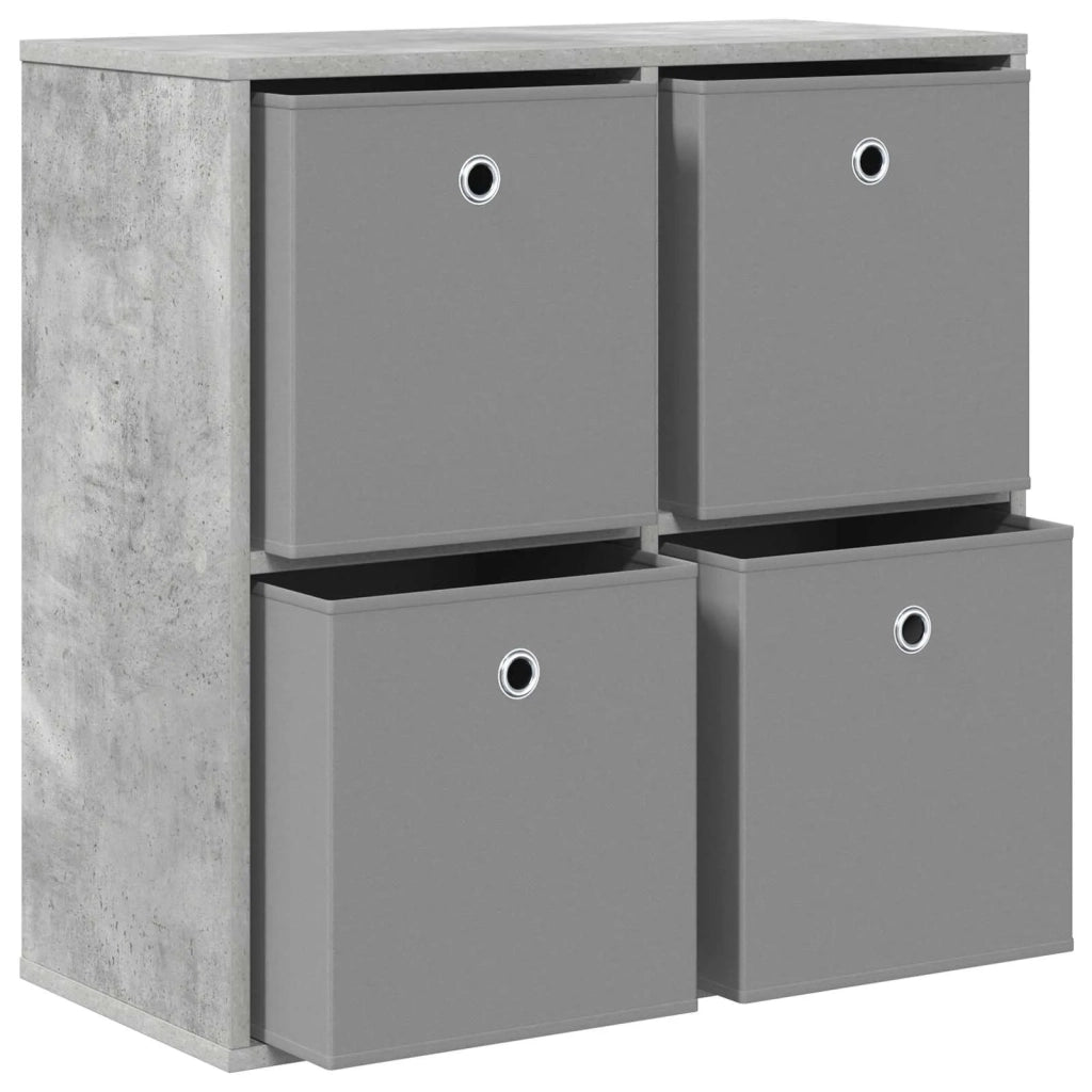 Credenza con cassetto Grigio cemento 68,5 x 32 x 67 cm 8000543