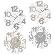 Orologio da Parete in ABS Numeri Grandi 32,8 x 34,5 cm Virtime 4 Colori
