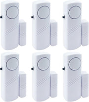 Sistema di allarme per porte e finestre 6 pezzi - Allarme anti-intrusione senza fili - Intrusione in casa - Comando magnetico - 100 dB