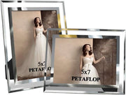 Lanterne da parete 7x5 vetro - per decorazioni da tavolo - Set a 2 pezzi