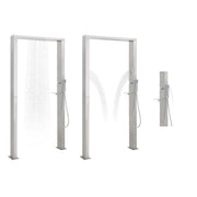 Doccia da Giardino in Acciaio Inox a Doppio Getto 48201