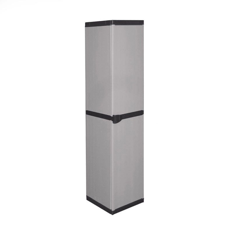 Armadio slim salvaspazio resina 4 ripiani cm 34 x 39.5 x 168 h