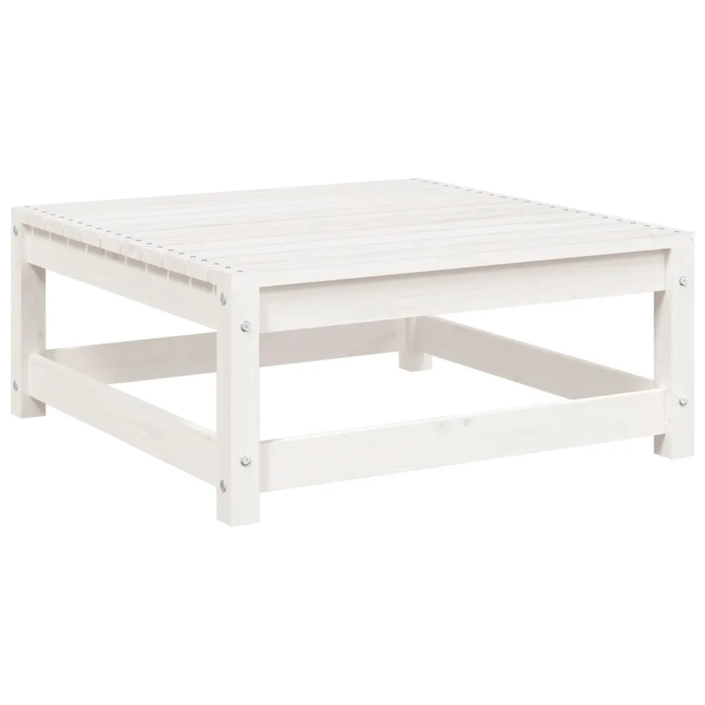Set Divani da Giardino 6 pz Bianco in Legno Massello di Pino 3299397