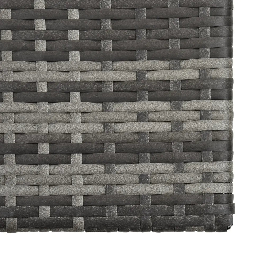 Set Divani da Giardino 5 pz con Cuscini in Polyrattan Grigio cod mxl 46344