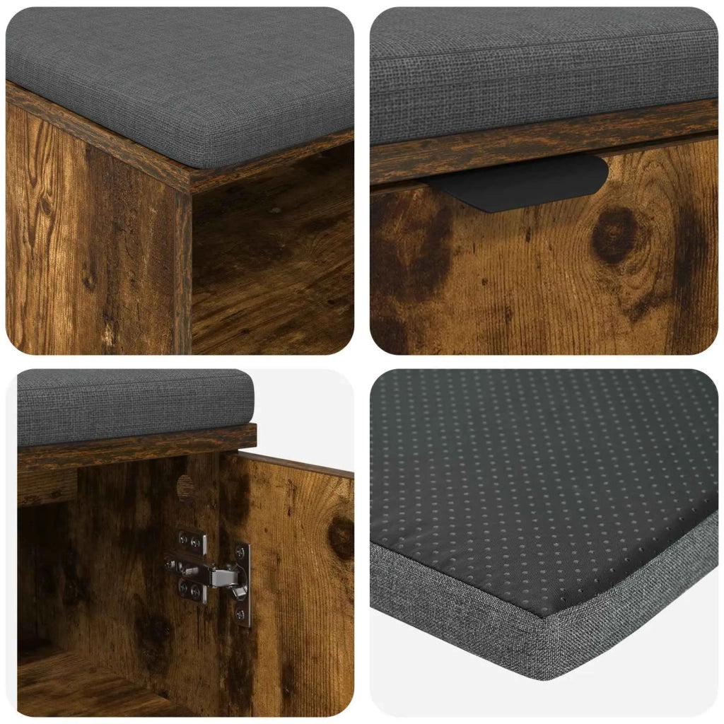Panca per ingresso Quercia Affumicata 100 x 38 x 46 cm
