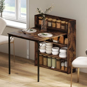 Tavolo da pranzo pieghevole con 3 ripiani 80x90x93 cm