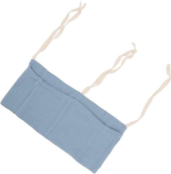Opbergtas con 2 tasche per letto a sedia per bambino, regolabile e lavabile, blu scuro - giocattoli e contenitori per la camera da letto del bambino