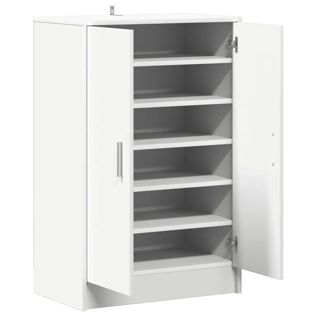 Scarpiera Bianca 60x35x92 cm in Truciolato 808927