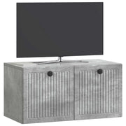 Mobile TV da Muro | Armadietto TV | Mobile Porta TV Grigio Cemento 59,5 x 31 x 30 cm