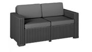 DIVANO 2 POSTI ALLIBERT CALIFORNIA CM. 141x68x72h CON CUSCINI