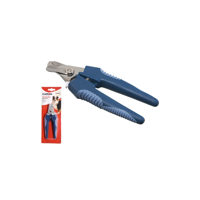 Tagliaunghie Camon per cani taglia L – Lame inox, barra ferma-unghia, impugnatura ergonomica