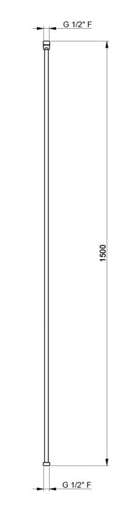 Flessibile per Doccetta 150 cm in PVC Nilo