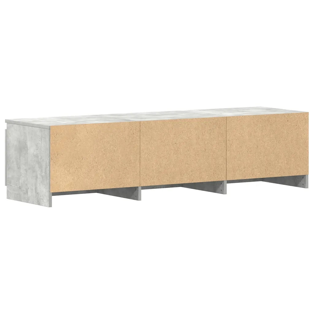 Mobile Porta TV-Credenza TV Grigio Cemento 140x40x35,5 cm Legno Multistrato