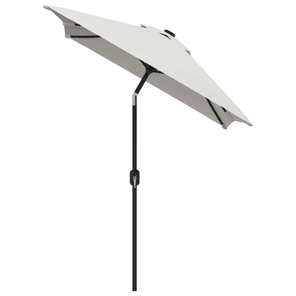 Parasole-Ombrellone da giardino 200 x 300 cm Bianco Sabbia Rettangolare