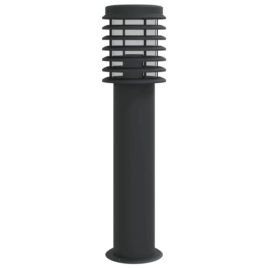Lampada da terra per esterno 60 cm acciaio inox nero 02_0042509