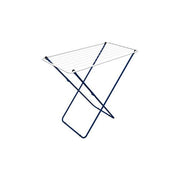 Gimi PLAST Stendibiancheria a Cavalletto da Pavimento Acciaio Plastificato 11 m Portata 10 Kg colore Blu Bianco