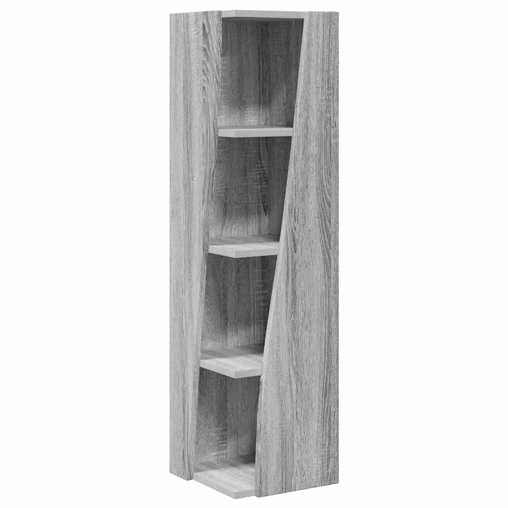 Mobile angolare Grigio Sonoma 27,5x27x102cm Legno multistrato 889851