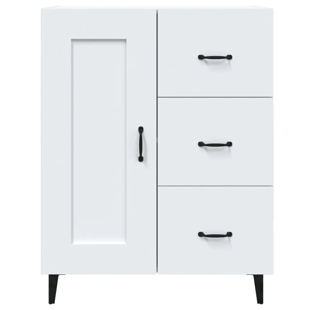 Credenza-Buffet-Armadio da cucina Bianca 69,5x34x90 cm in Legno Multistrato 439202
