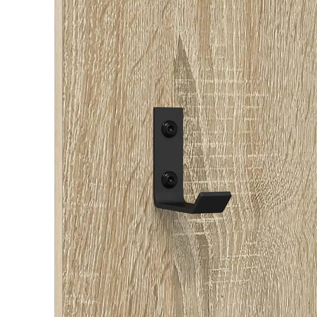 Appendiabiti a muro A parete Rovere Sonoma 30 x 1,5 x 80 cm 874469