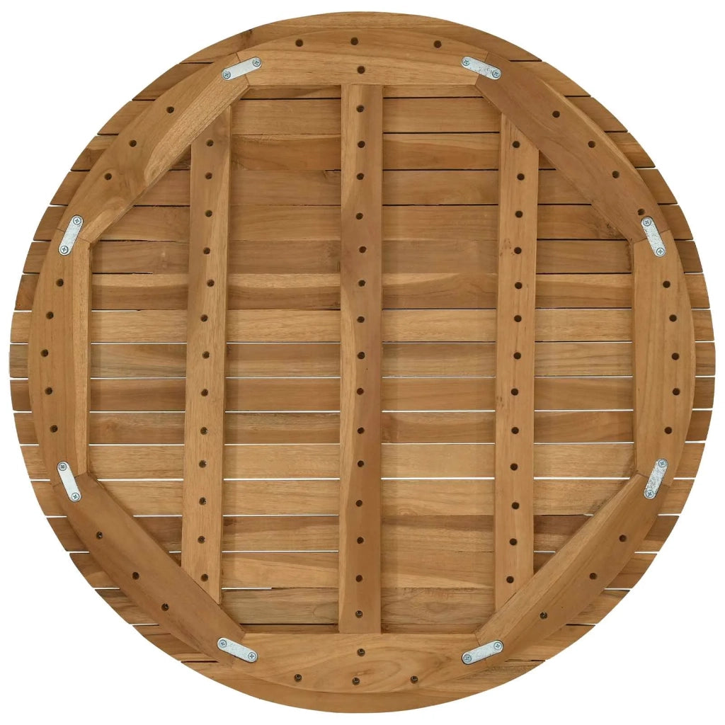 Piano del tavolo Ø 70 x 3,5 Rotondo Legno di teak solido 42033152