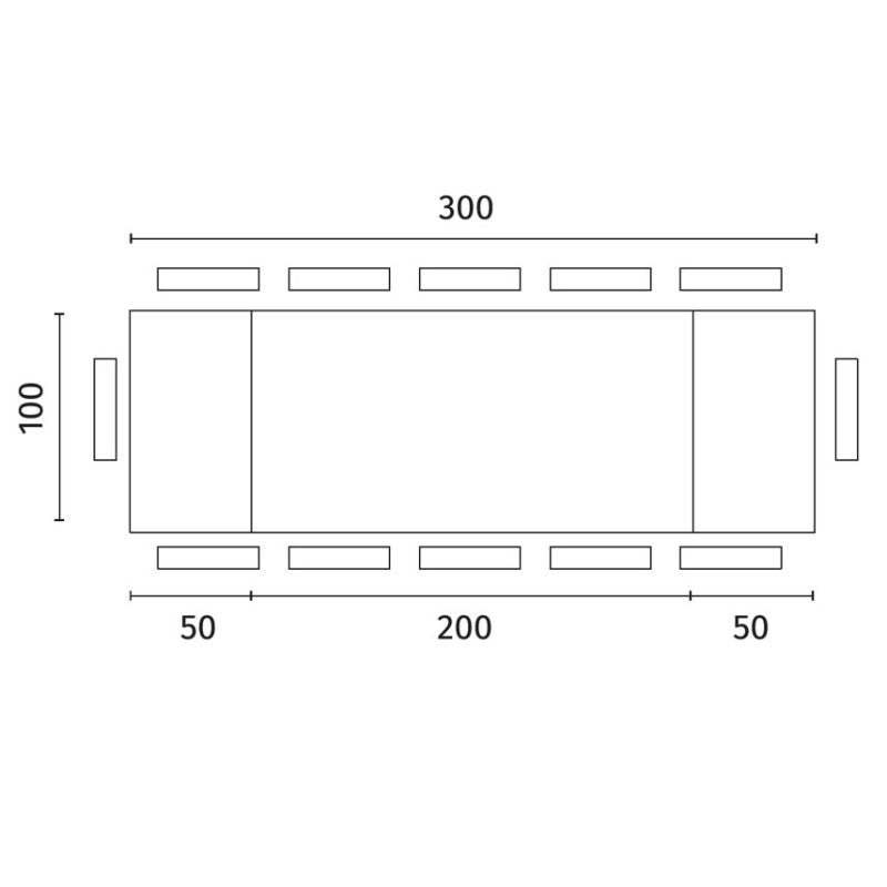 Tavolo Allungabile 200/300 x 100 cm Snooker 100cm X 200/300cm H 76cm Stones