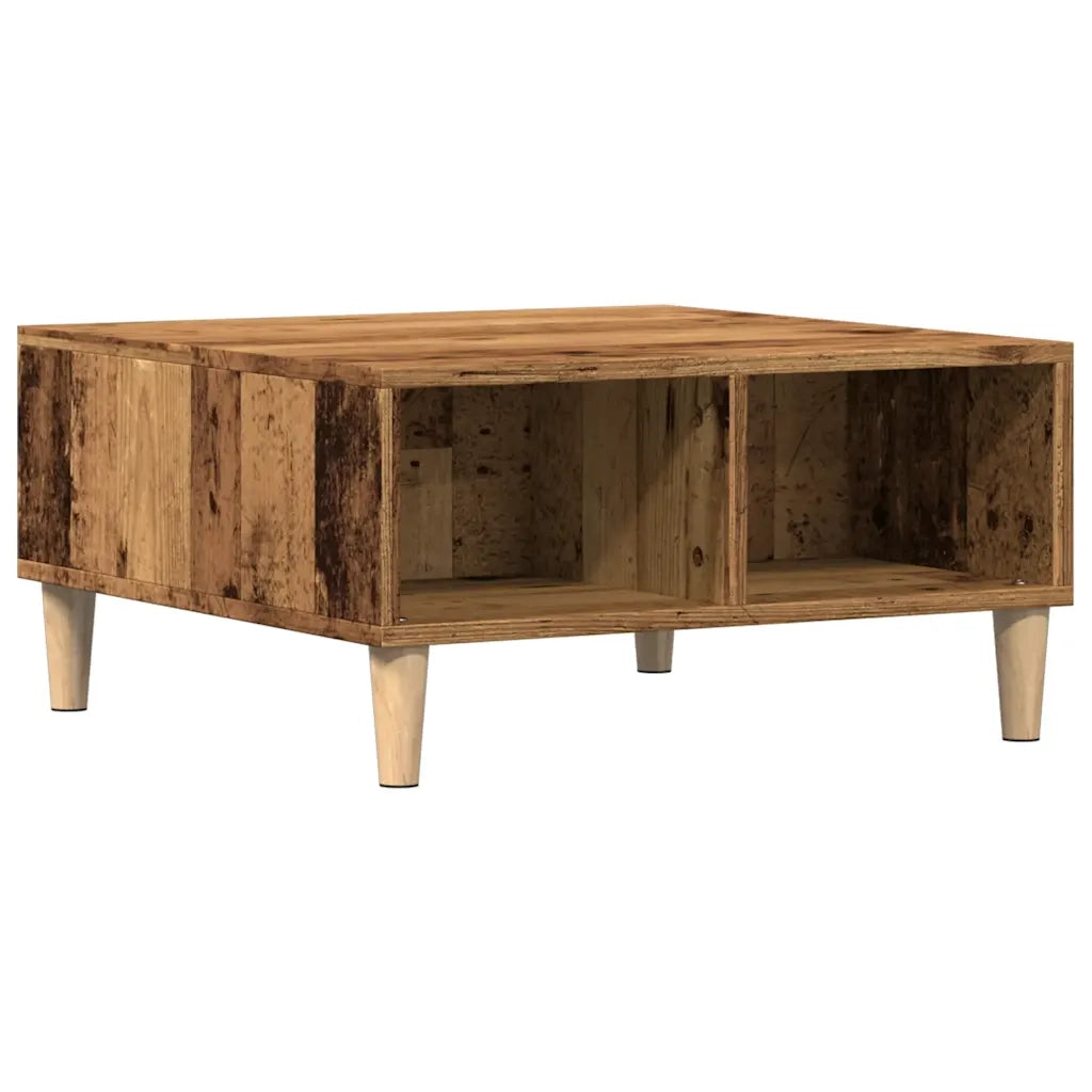 Tavolino da salotto | Tavolino da caff¨¨ | Tavolino da Soggiorno Legno Antico 60x60x30 cm Legno Multistrato
