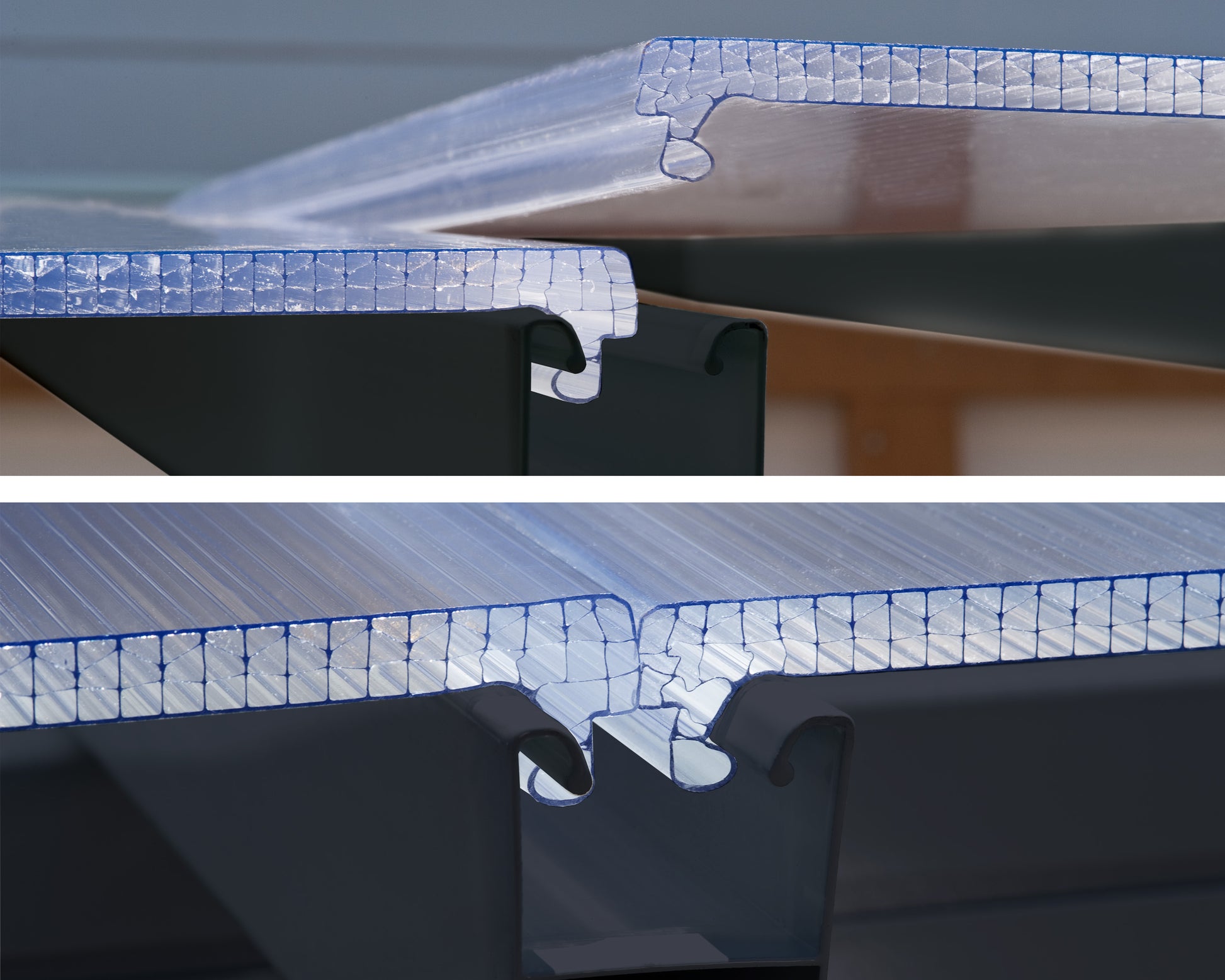 Pergola Addossata in Alluminio  3X13.4 m colore Grigio - Canopia Feria