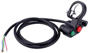 Comando sterraggio per motocicletta - 22mm - con luci di posizione e di arresto - Nero - Facile da utilizzare - Adatto per motocicli, scooter e ATV