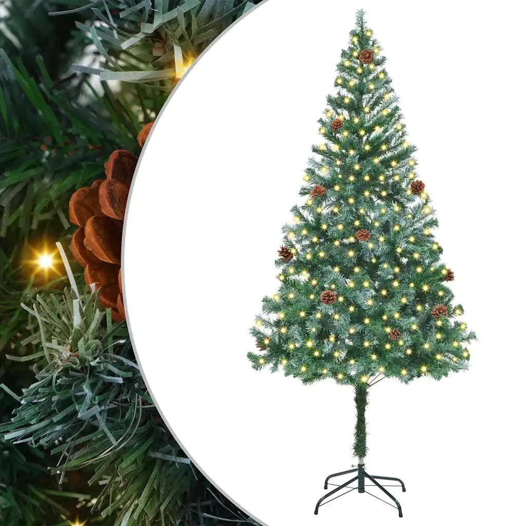 Albero di Natale | Decorazioni natalizie artificiale Verde 180 cm PVC e Acciaio