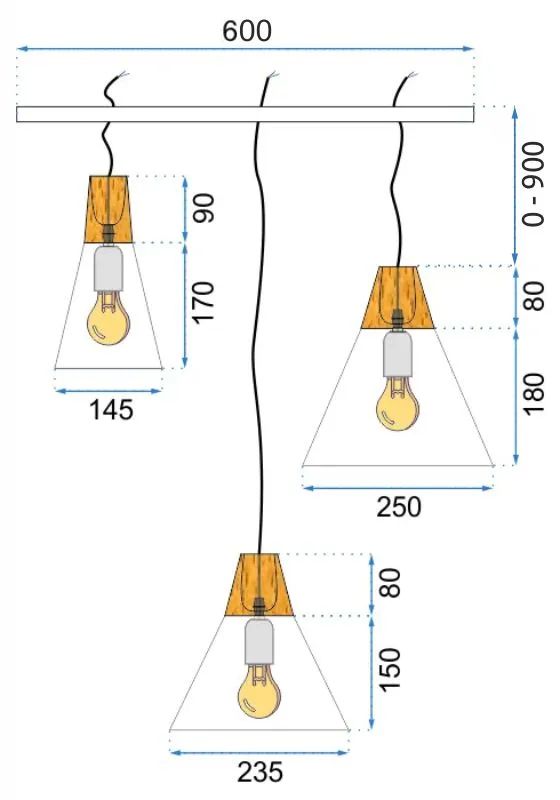 Lampada Da Soffitto Scandi Set Cp Bianca