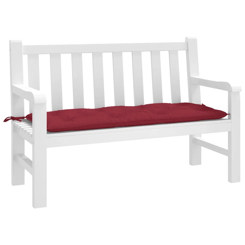 Cuscino per Panca-Cuscini per panchina Rosso Vino 120x50x7 cm in Tessuto Oxford