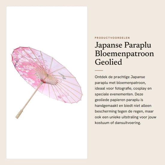 Paraplu geolied a papier - Disegno di fiori - Impermeabile - Accessorio da ballo - Prop per fotografie - Manufatto a mano - Paraplu decorativo