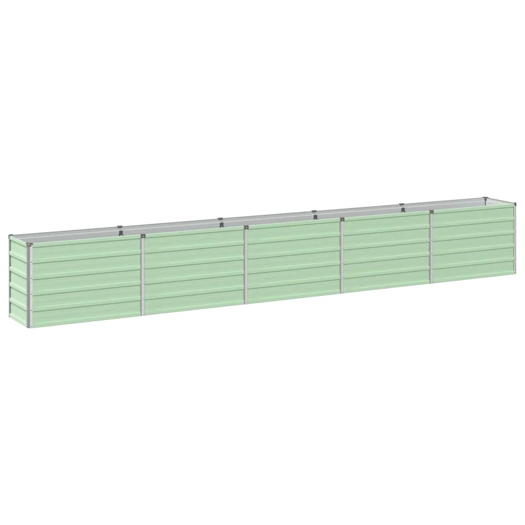Letto rialzato da giardino Verde Pastello 400 x 40 x 55 cm 8006283