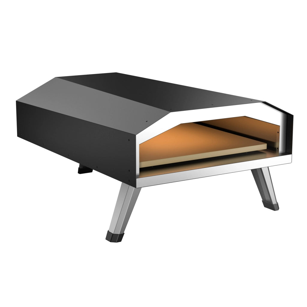 Toboli Forno a gas per pizza con pietra 330x330mm Portatile Per giardino e campeggio Fornetto da esterno