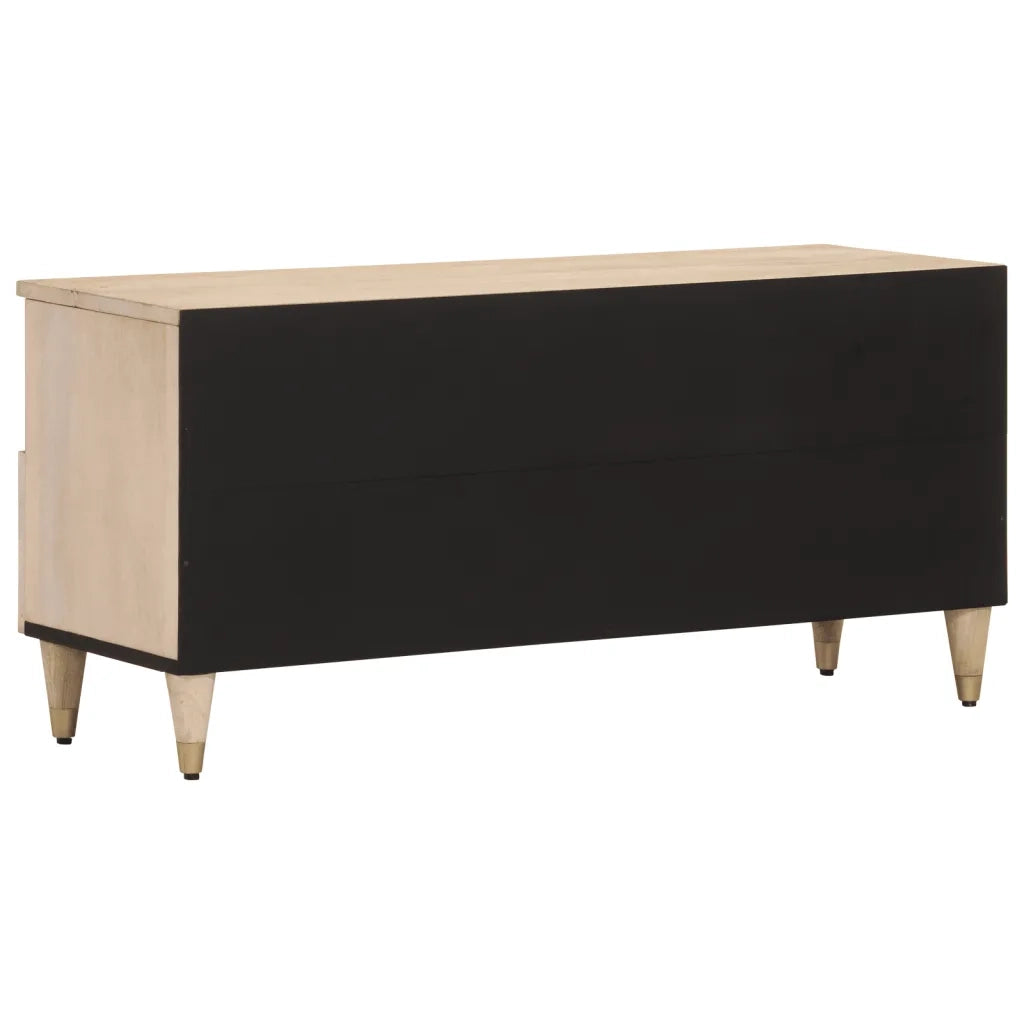 Mobile Porta TV-Mobile per TV-Credenza TV 100x33x46 cm in Legno Massello di Mango 234051