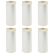 Telo per Polvere con Nastro Adesivo 6 pz 110 x 3300 cm HDPE CFW8177340
