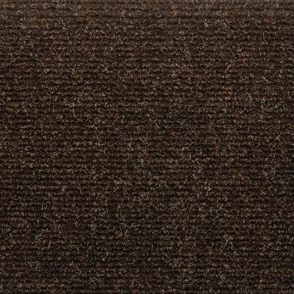 Tappetini per scale autoadesivi 5 pz 65x21x4 cm marrone semicircolari grandi 149712