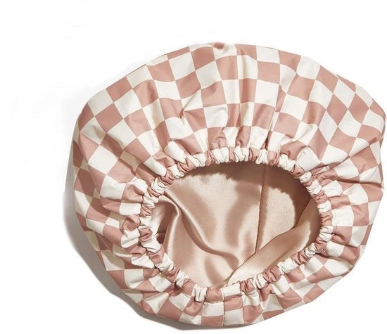 Douchemuts per donna con imbottitura di seta - Impermeabili - Reutilizzabili - Adattabili - Dimensione grande - Douchemuts per capelli lunghi - 38*30cm - Stile 1