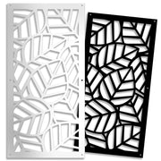 TROPICA - Pannello traforato in PVC Misura: 50x150 cm, Colore: nero