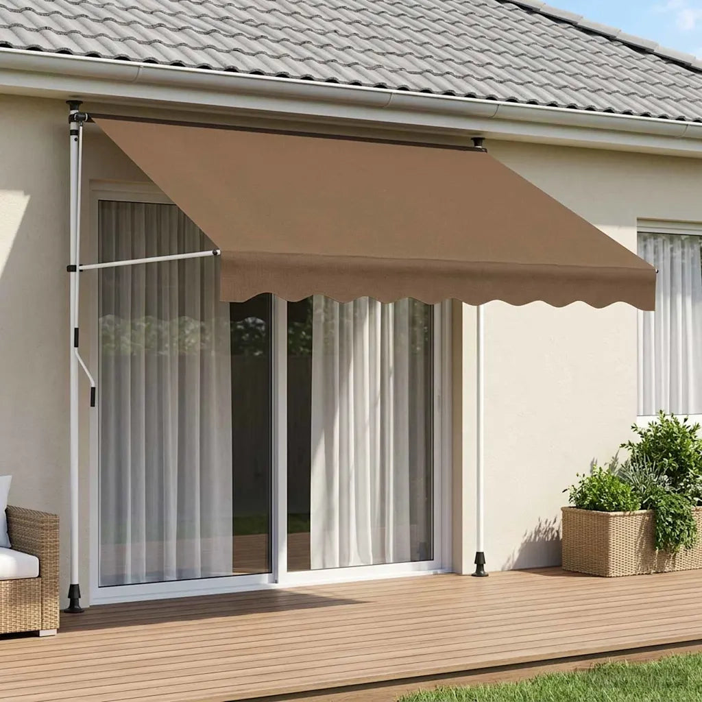 Tenda retrattile manuale Tortora 150 cm 42037066