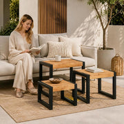 Nesting Tables, 3 Pieces, Solid Wood