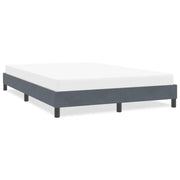 vidaXL Giroletto senza Materasso Grigio Scuro 160x220 cm Velluto